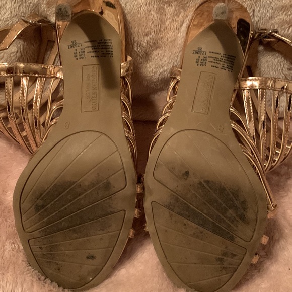 Christian Surinam Rose Gold strap 3 1/2 inch heel - Picture 4 of 5